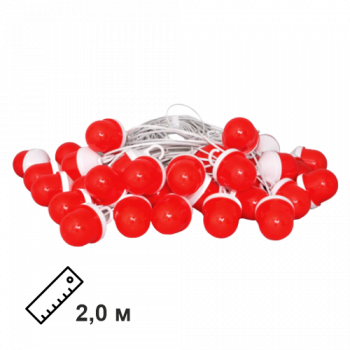 Сигнальная гирлянда из фонарей ФС-12 с шагом 2,0 м